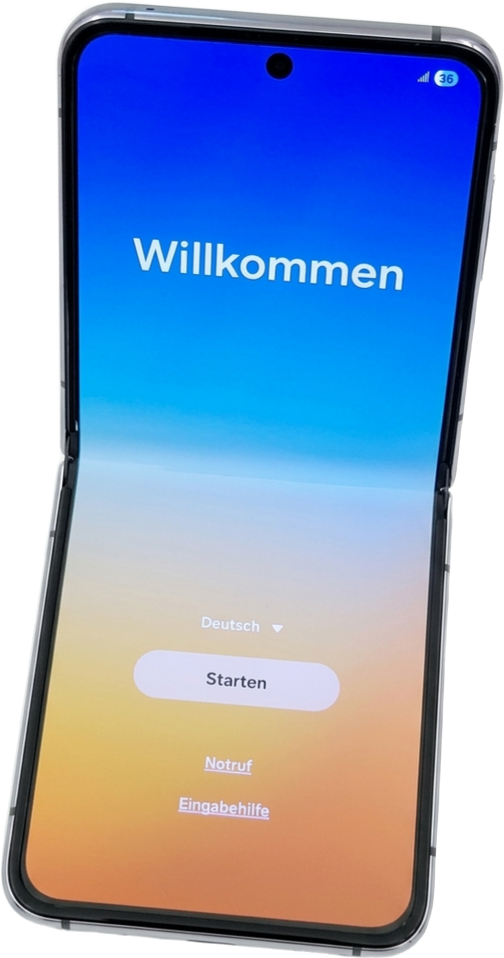 Samsung Galaxy Z Flip5, aufgeklappt